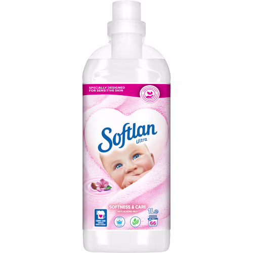 Softlan Softness & Care Sköljmedel 1L Softlan Softness & Care Sköljmedel 1L