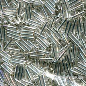 Miyuki Slender Bugle - Silverlined Crystal 1,3x6 mm, 5 gram