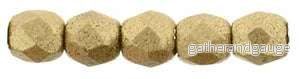 Tjeckiska Firepolish - Matte Metallic Flax 2,5mm 50-pack