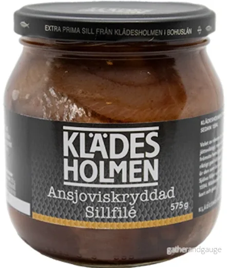 Ansjoviskryddad sillfile’ 550g Klädesholmen Ansjoviskryddad sillfile’ 550g Klädesholmen