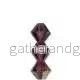 Tjeckiska MC Bicone - Amethyst AB, 3 mm - 1 sträng