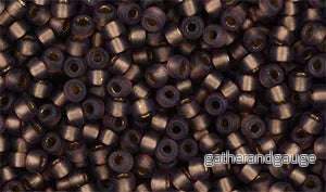 Matubo Seed bead 8/0 - Matte Amethyst Bronze Ice lined 5 gram