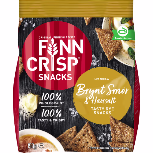 Finn crisp Brynt Sm/havss Snack 150g Finn crisp Brynt Sm/havss Snack 150g
