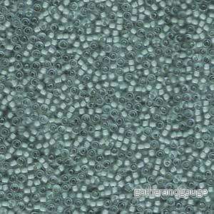 Miyuki Seed Beads - Emerald/Lined LT Grey 11/0, 24 Gram - Bild 2