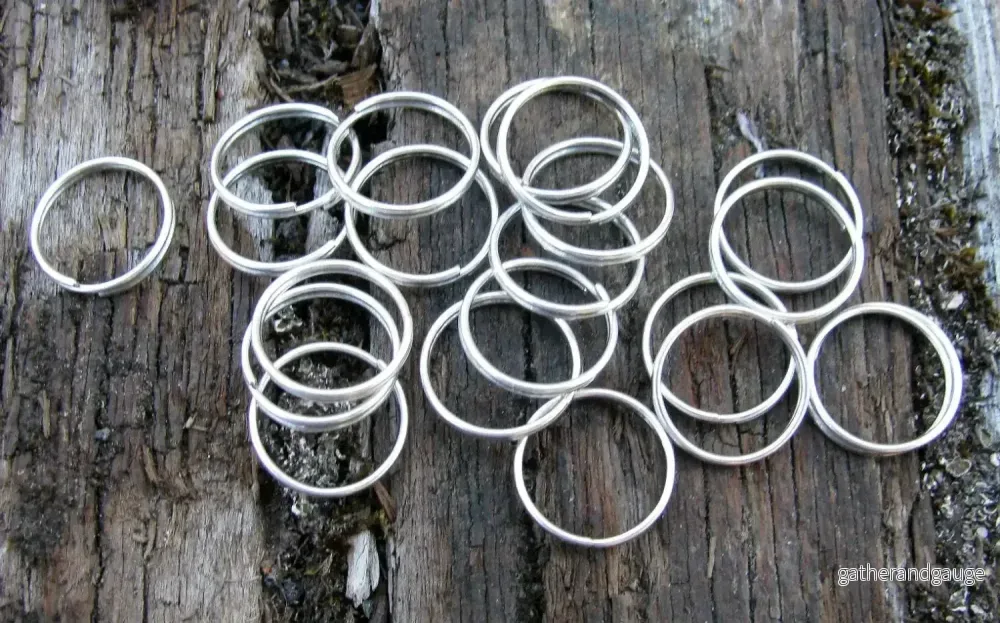 Motringar silverfärgade - 12mm, 20-pack