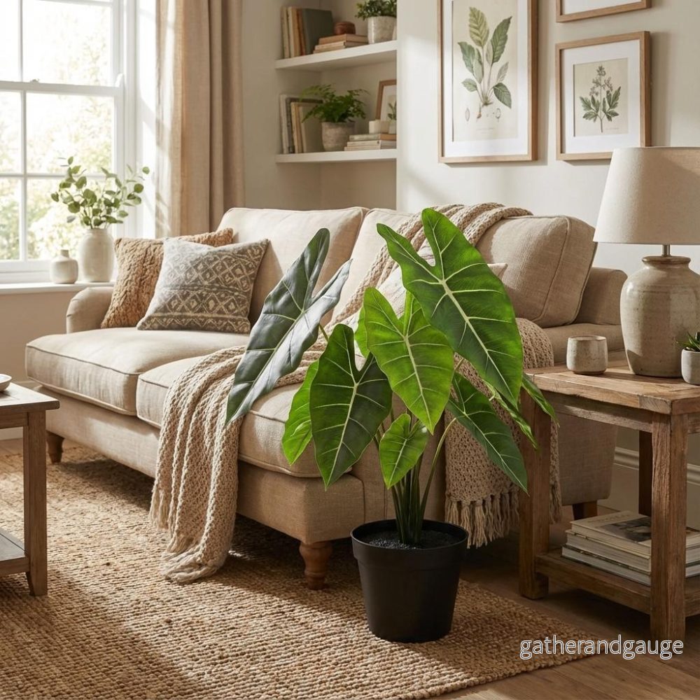 Alocasia polly artificiel h40cm Alocasia polly artificiel h40cm
