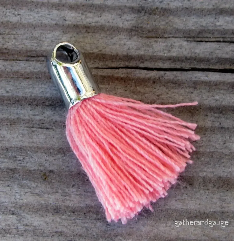 Bomullstofs - Rosa 18mm, 1 styck - Bild 2