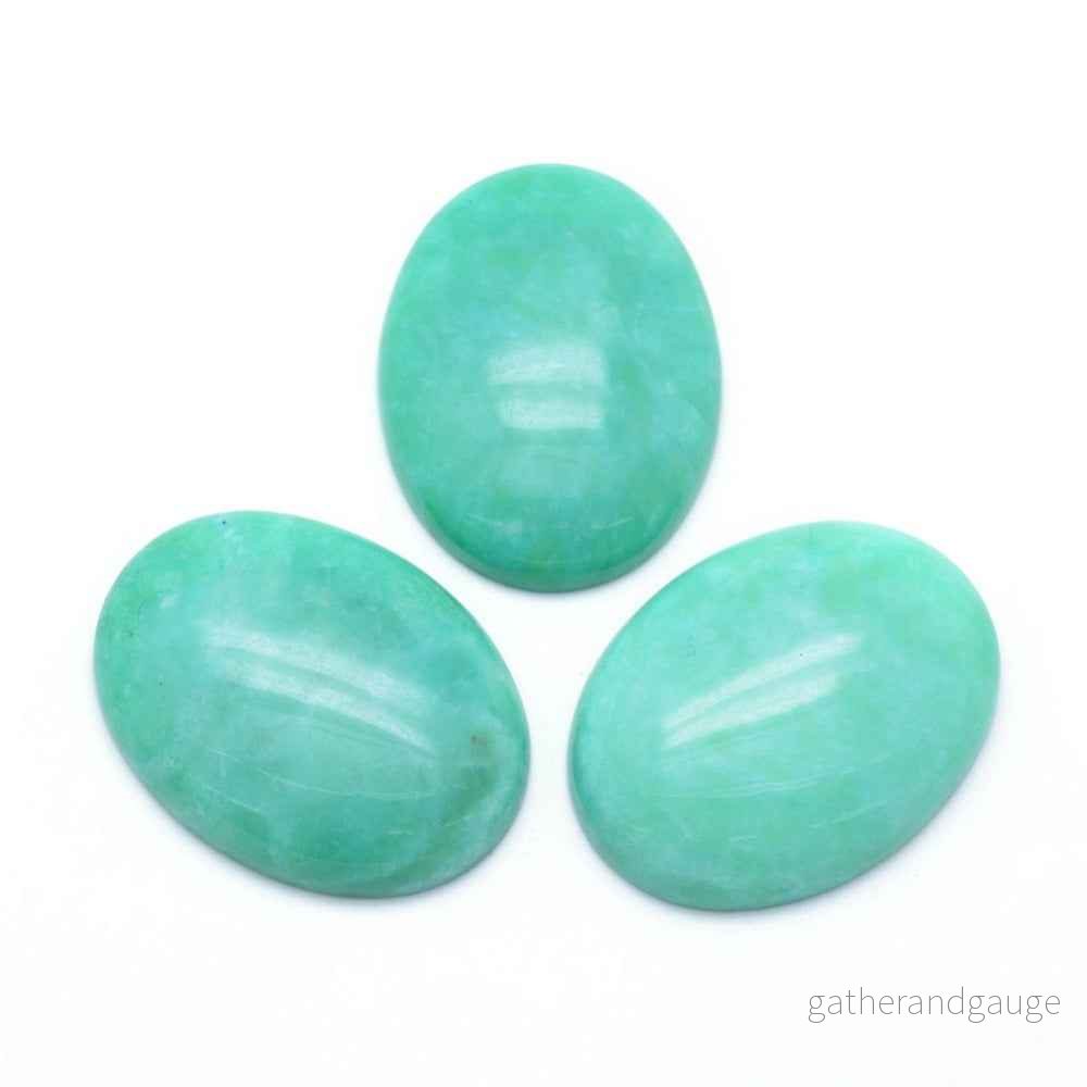 Cabochon Jade - Turkos Oval 40x30mm 1 styck - Bild 2