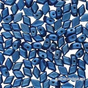 Matubo Mini Gemduo - Metalust Crown Blue 6x4mm, 5 gram
