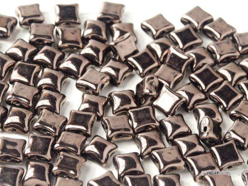 Wibeduo® - Jet Copper 8x8mm, 15-pack