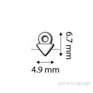 Cymbal Element - Agali Antik Silver Platerad 2-pack - Bild 2