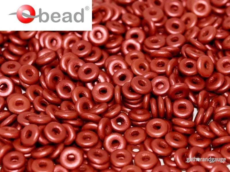 O Bead - Metallic Red, 5 gram