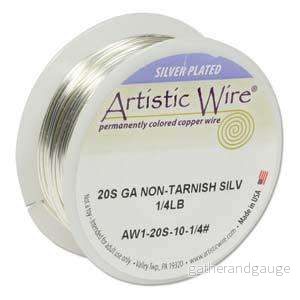 Artistic Wire 20 Ga – Silver pläterad, Non tarnish, 1 stor rulle Artistic Wire 20 Ga – Silver pläterad, Non tarnish, 1 stor rulle