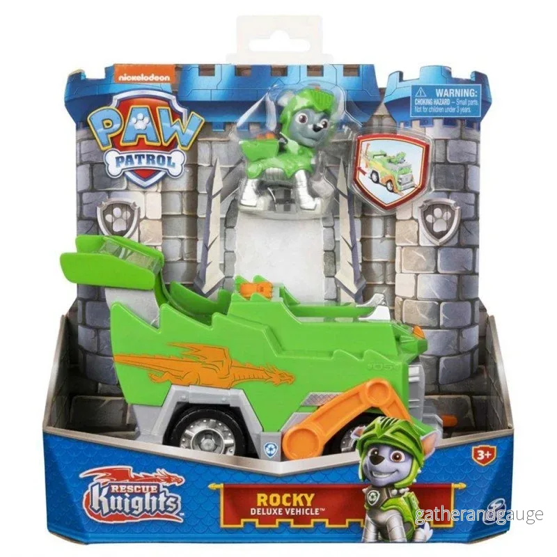 PAW Patrol räddnings riddare deluxe bil med Rocky Figur