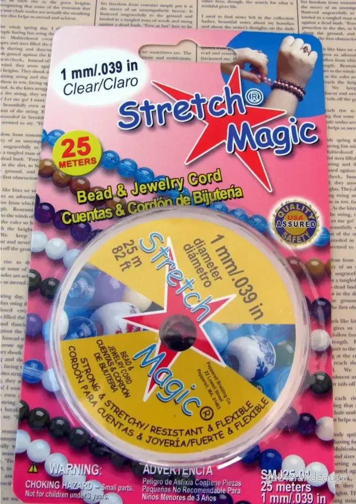 Stretch Magic - Elastisktråd, Klar 1,0 mm, 25 m