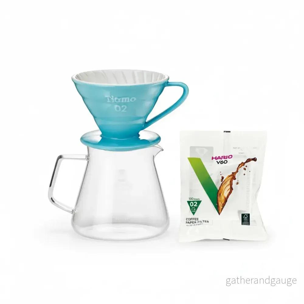 Klassisk keramisk V60 pour over set för 2-4 koppar - Bild 2