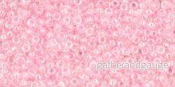 TOHO Seed Beads - Transparent Rainbow Ballerina Pink 15/0, 10g