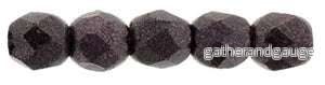 Tjeckiska Firepolish - Metallic Suede Dark Plum 2,5mm 50-pack