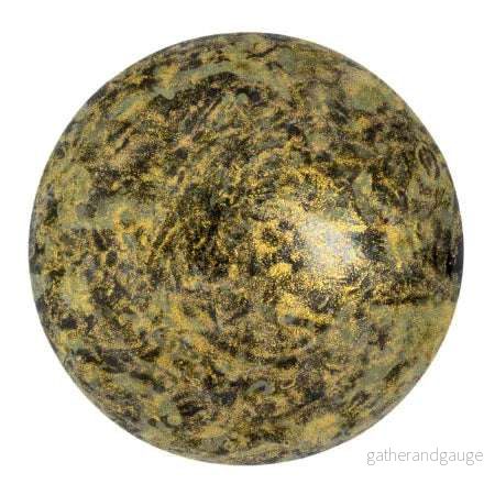 Cabochon par Puca® – Metallic Mat Old Gold Spotted 25 mm, 1 styck Cabochon par Puca® – Metallic Mat Old Gold Spotted 25 mm, 1 styck