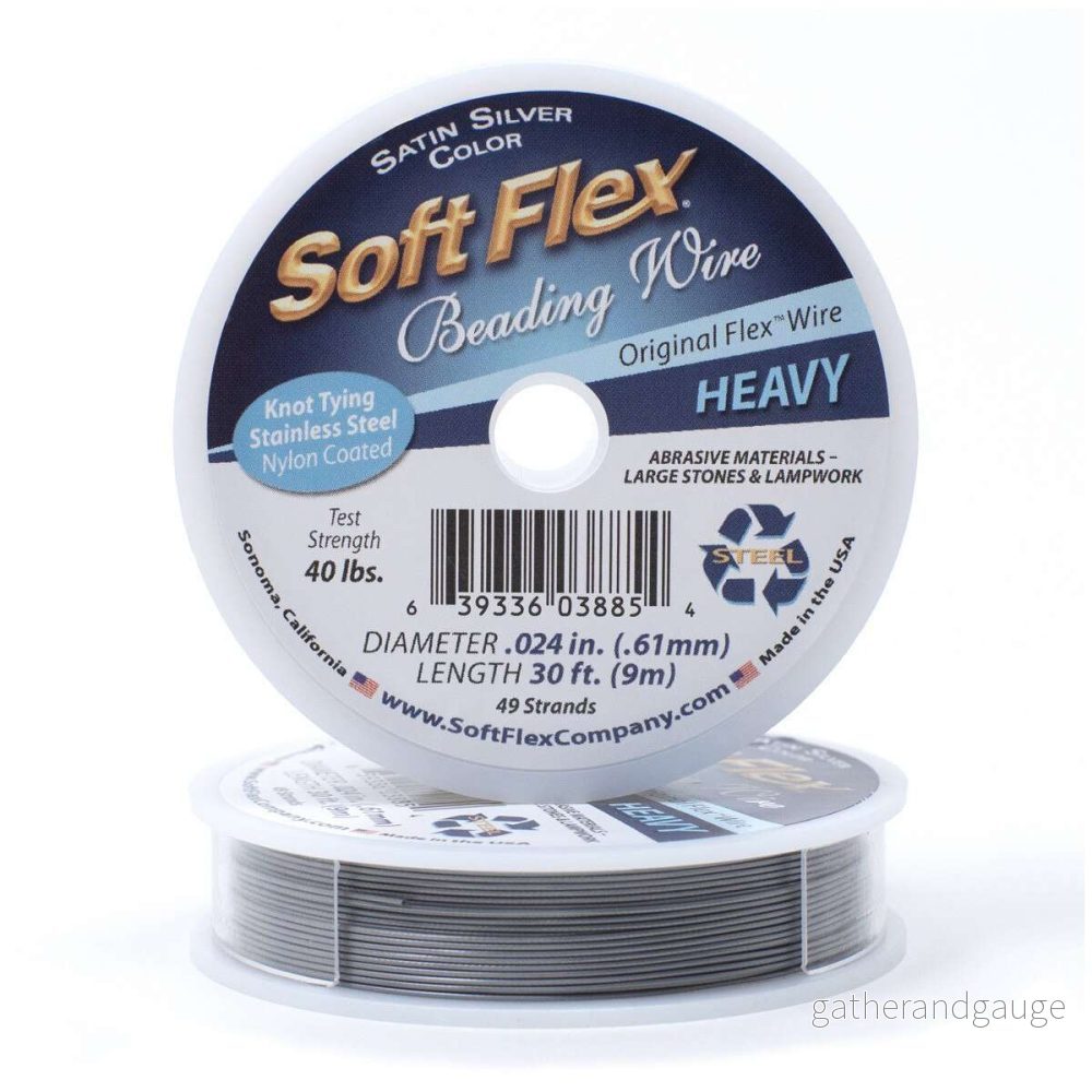 Soft Flex Beading Wire – Heavy, 49 Strands, 1 Rulle Soft Flex Beading Wire – Heavy, 49 Strands, 1 Rulle