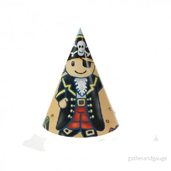 Partyhattar i pirattema