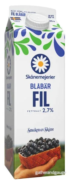 Filmjölk Blåbär 3% 1l Skånemejerier