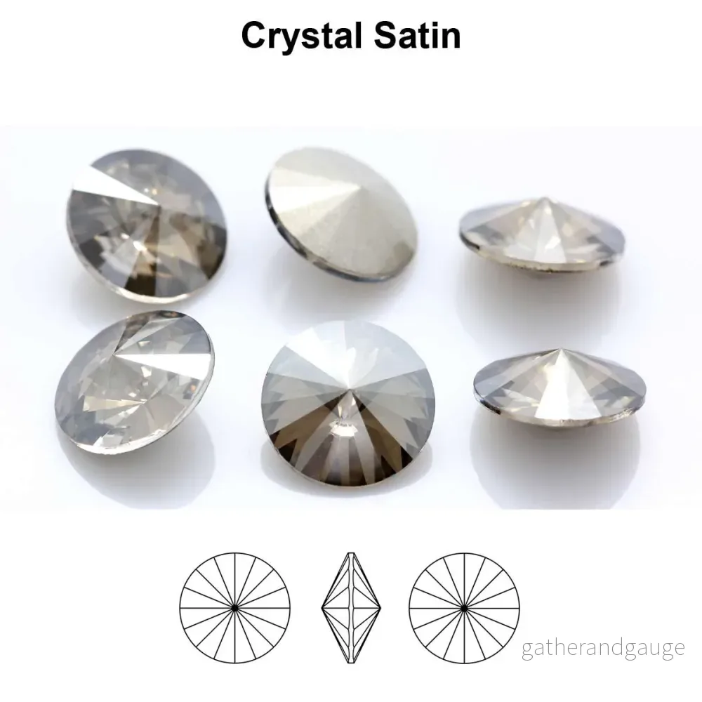Aurea Crystals A1122 Rivoli – Crystal Satin, 18 mm, 1 styck
