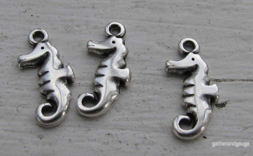 Berlock silverfägad - Sjöhäst, 3-pack - Bild 2