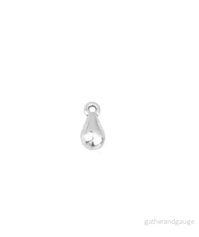 Berlock Silverpläterad - Droppe 6x10mm 1 styck
