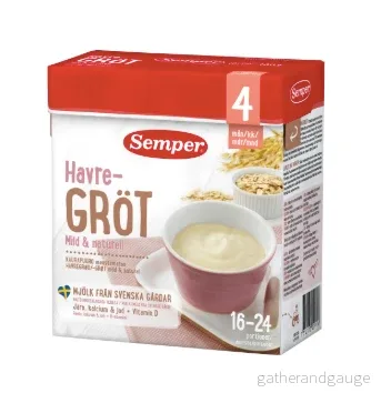 Havregröt Mild & Naturell Från 4 Månader Havregröt Mild & Naturell Från 4 Månader