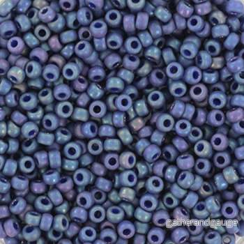 Miyuki Seed Beads – Opaque Glazed Frosted Rainbow Bayberry 11/0, 10 gram