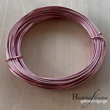 Aluminiumtråd rosa, 12 m Aluminiumtråd rosa, 12 m