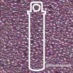 Miyuki Seed Beads – Lined Magenta AB 8/0, 22 gram Miyuki Seed Beads – Lined Magenta AB 8/0, 22 gram