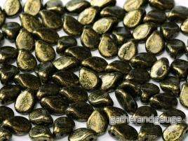 Preciosa Pip - Jet Old Gold, 60-pack