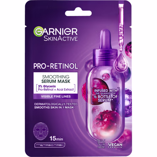Garnier Pro-retinol Smoothing Serum Mask Ansiktsmask
