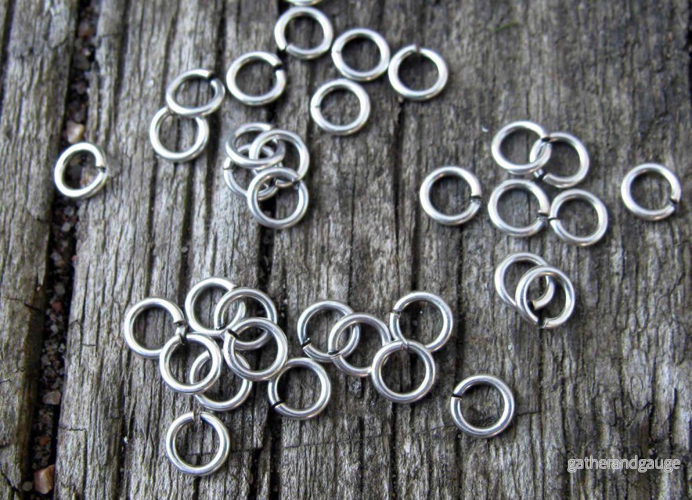 Bindringar Silverfärgade - 4,5x0,8 mm, 50-pack