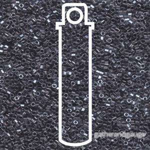 Miyuki Delica Hexcut – Sparkling Dark Grey Lined Crystal 11/0, 7,2 gram Miyuki Delica Hexcut – Sparkling Dark Grey Lined Crystal 11/0, 7,2 gram