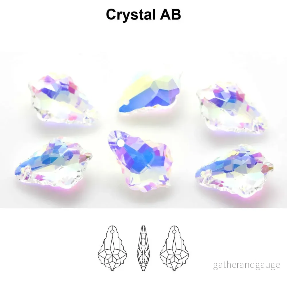 Aurea Crystals A6090 Baroque Pendant – Crystal AB 22 mm, 1 styck Aurea Crystals A6090 Baroque Pendant – Crystal AB 22 mm, 1 styck