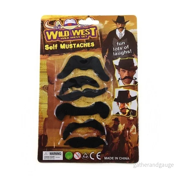 Vilda västern, mustascher 6 st