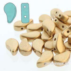 Paisley Duo - Bronze Pale Gold 8x5mm 10 gram