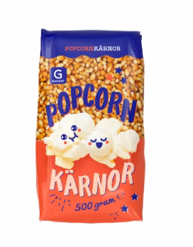 Garant Popcorn Opoppade Kärnor 500g Garant Popcorn Opoppade Kärnor 500g
