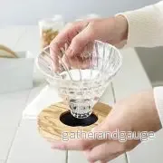 Glass Coffee Dripper V60 01 - Olive Wood - Bild 2