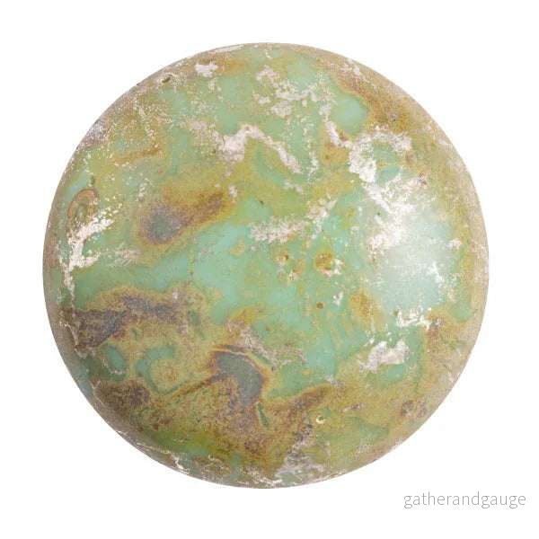 Cabochon par Puca® - Opaque Aqua New Picasso 25 mm, 1 styck