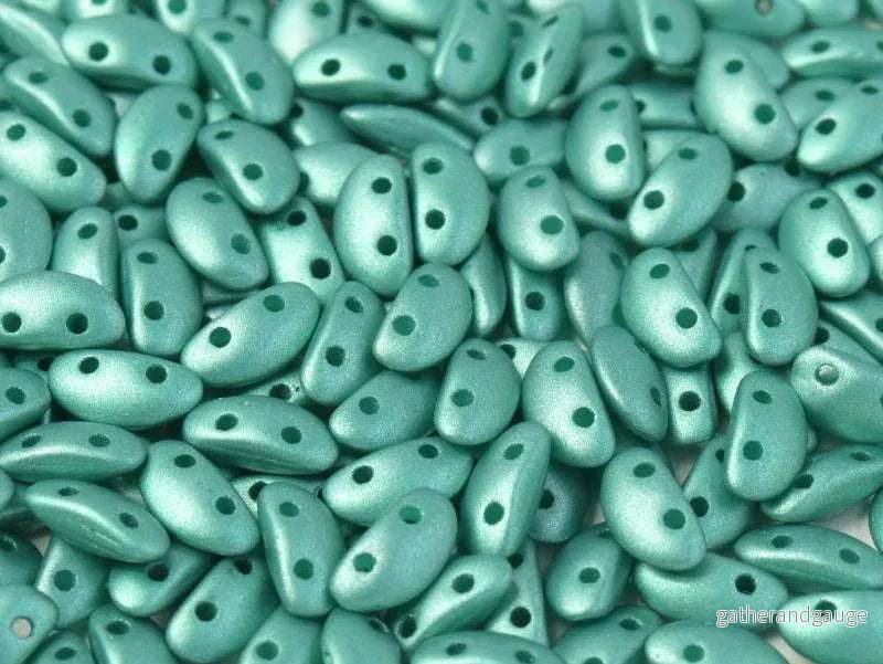 Mobyduo® - Metallic Emerald 3x8mm, 25-pack