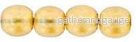 Tjeckiska Druks - Transparent Pearl Sepia 4 mm, 50-pack