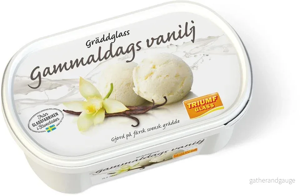 Gräddglass Gammaldags vanilj 0,5l Triumf Glass