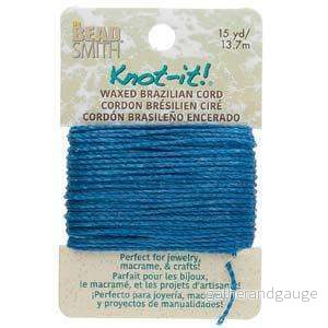 Knot-it Waxed Brazilian cord – Deep Ocean 13,7 m