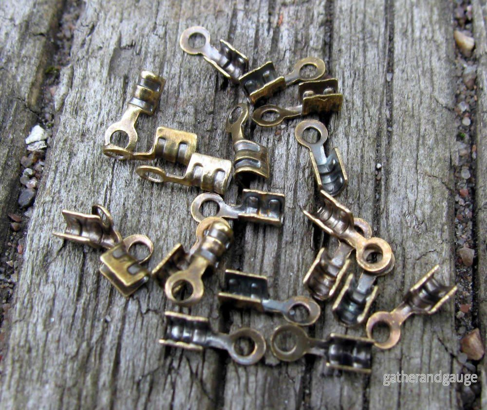 Fästen Bronsfärgade - För band 1 mm 20-pack - Bild 2
