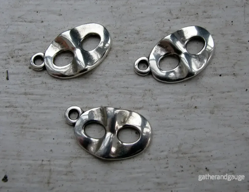 Berlock Silverfärgad - Teatermask 3-Pack