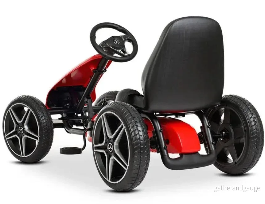 Trampbil Mercedes Benz gokart röd - Bild 2